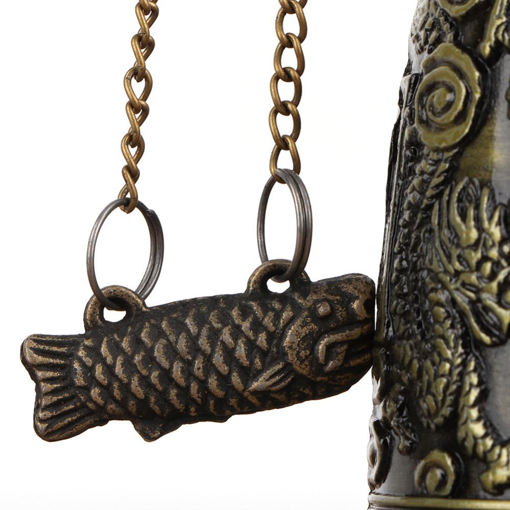 Bronze Dragon Lock Bell Hand Carved Carved Dragon Bell Vintage Dragon Bell Home Decor