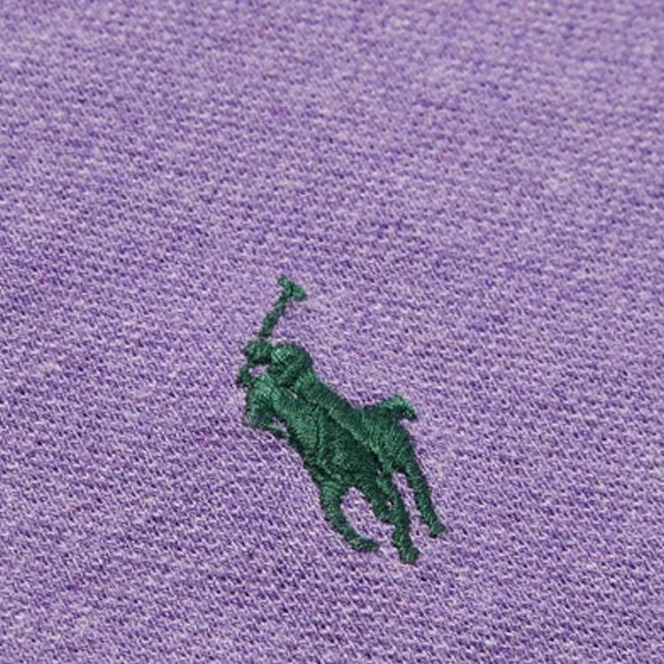 Polo Ralph Lauren Поло с вышивкой Pony Повседневная футболка поло с коротким рукавом Мужские топы Фиолетовый 710680784-047
