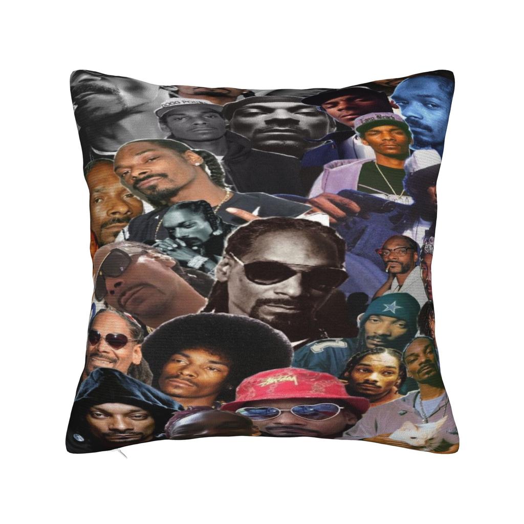 Наволочки Snoop Dogg Мерч Мягкая Наволочка Чехол для Декоративной Подушки Декор Автомобиля На Молнии Разные Размеры
