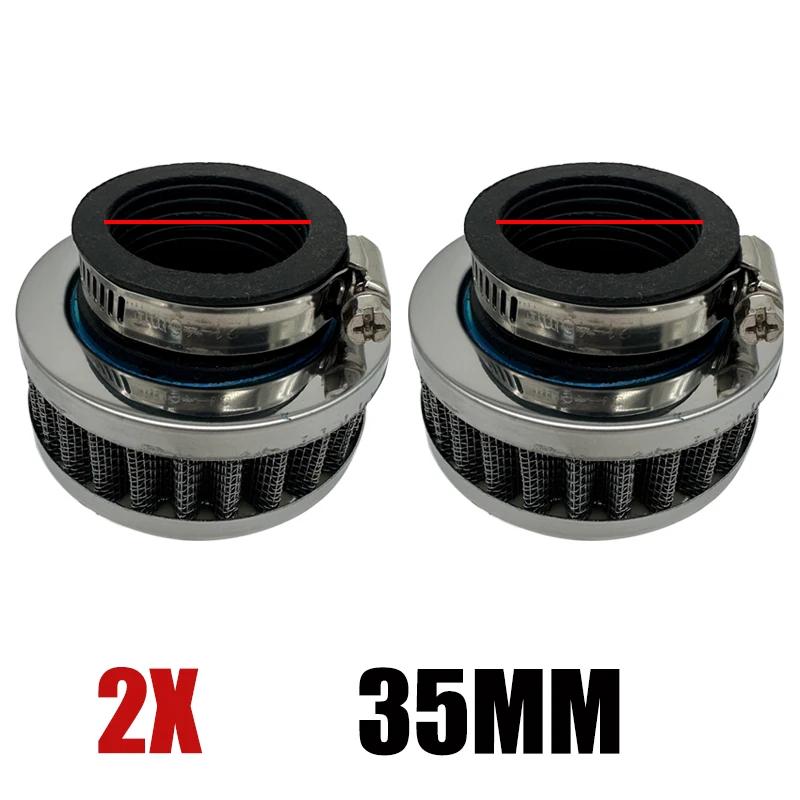 2X 35mm 38-40mm 42mm 44-46mm 48-50mm 52-58mm 58-60mm Motorcycle Air Filter Cleaner Motorbike Filters Intake Pit Dirt Bike Filter