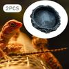 2Pcs Reptile Water Dishes Food Bowls Drinking Trays Feeding Terrarium Decor for Tortoise
