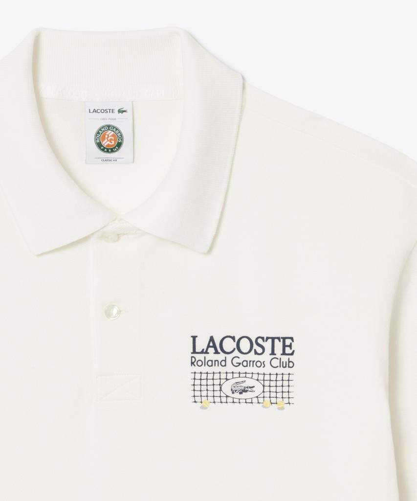 Мужская футболка-поло LACOSTE Roland Garros с принтом Ph0379-56G 70V