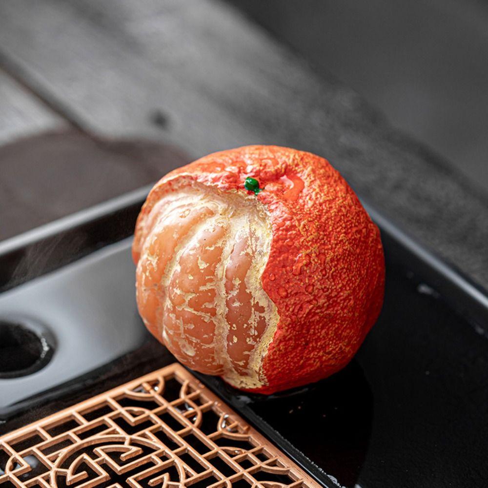 Simulated Peeled Orange Tea Pet Corrosion-resistant Tangerine Tea Table Ornament Tea Room
