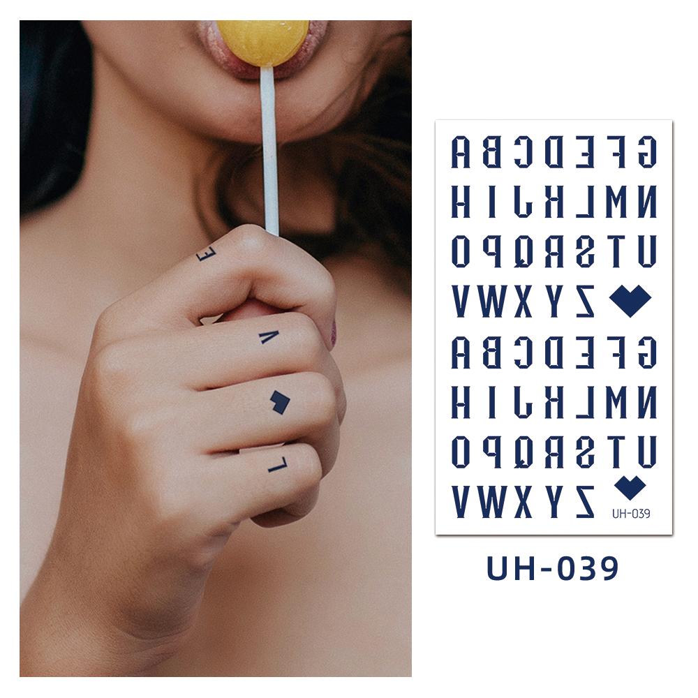 1 лист, полуперманентные женские поддельные татуировки, татуировки на запястье, лодыжке, водонепроницаемые, устойчивые к поту и долговечные мгновенные татуировки на травах