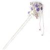 Miaomyao Hair Japanese One Hair Silver [Miaomyao] Hairpin, Ornament, Style, Pearl, Bijou, Flower, Bouquet, Accessory, (Purple)
