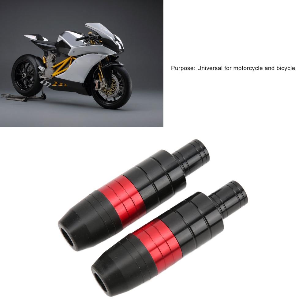 2PCS Red Black Tone Anti-Crash Protector Guards M8 Thread Crash Protector Sliders Racing Use