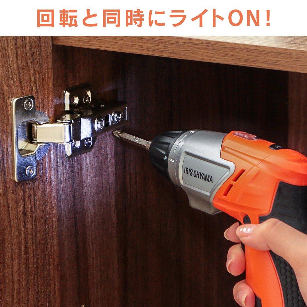 Аккумуляторная дрель-шуруповерт Iris Ohyama, набор из 12 шт. JCD-421-D