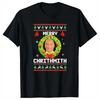 Merry Chritmith Mike Tyson Christmas Wreath Boxing Xmas TShirt 100 Cotton ONeck Short Sleeve Casual Unisexs Tshirt Size S3XL