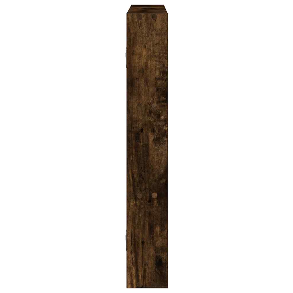 Wall Shelf Smoked Oak 43 x 9 x 60 cm Wood Based Material