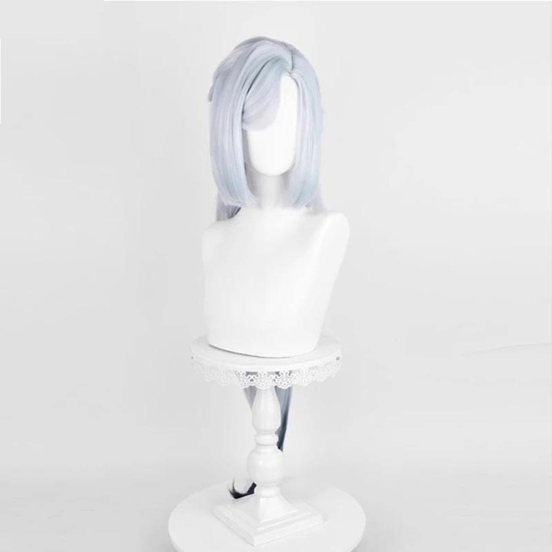 Ganyu Cosplay Wig Anime Lantern Rite New Skin Shenhe Xingqiu Twilight Blossom Heat Resistant Synthetic Hair Wigs + Wig Cap
