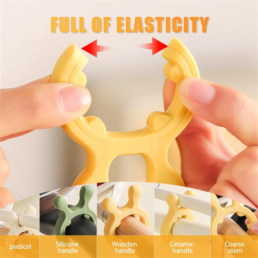 Многофункциональная силиконовая подставка для ручки кастрюли и лопатки, Нескользящий держатель для ложек, Органайзер для плиты, Кухонные гаджеты, Сбрасыватель пара, Зажим для кастрюли от ожогов