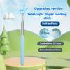Durable Stainless Steel Teaching Pointer Telescopic Rod Finger Design Teaching Stick Classroom Finger Teachers