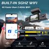 Dash Cam for Cars 3 Channel WIFI Car DVR Camera 1080P for Car Front and Inside Black Box 24H Parking Monitor Car Accessories
