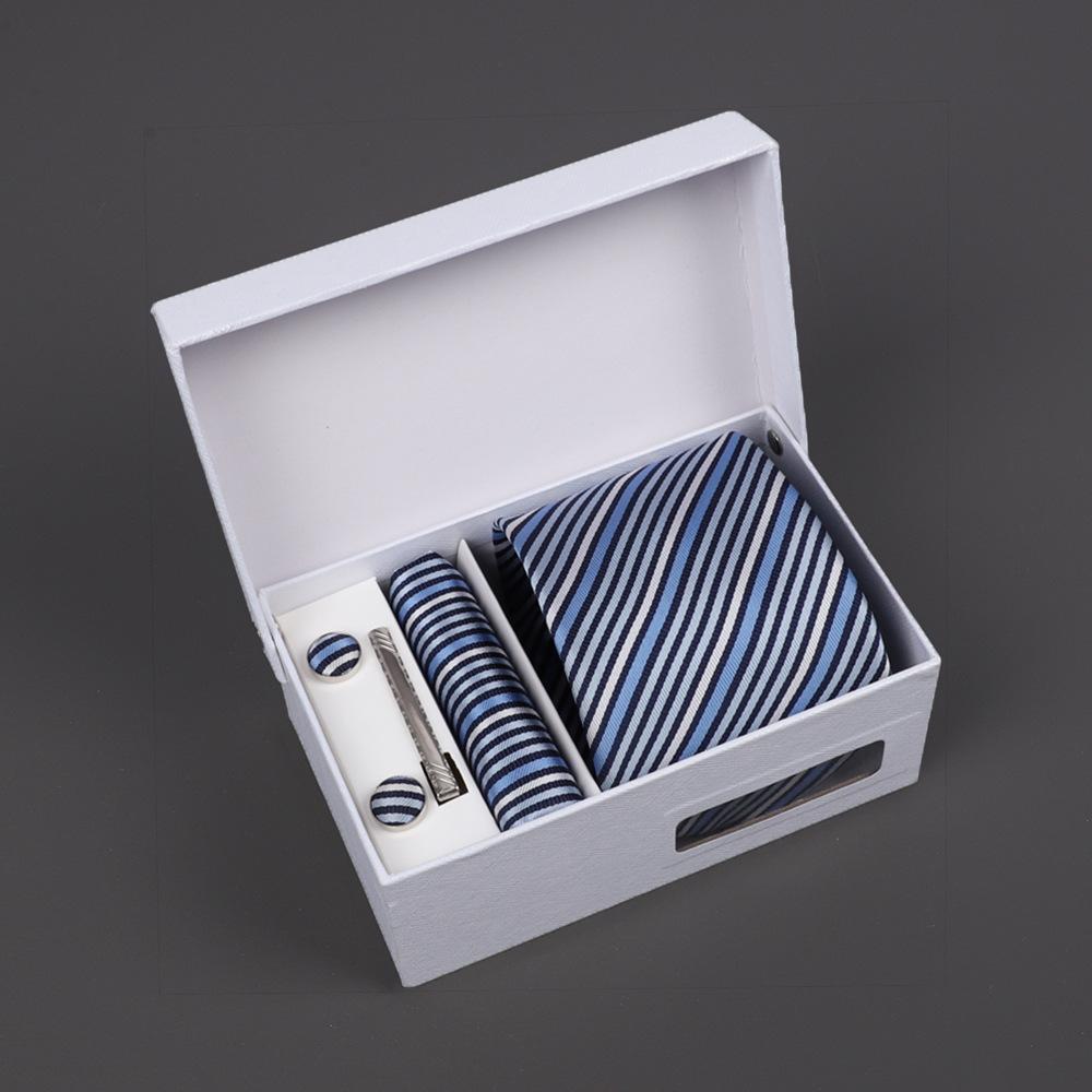 2025 Men'S Tie Premium Gift Box Jacquard Embroidered Tie Tie Logo Making