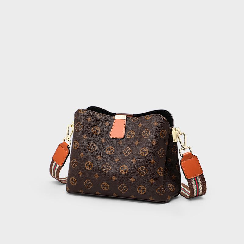 Сумка-ведро Осень и зима Новая модная женская сумка через плечо Большая вместительная сумка для мам Сумка на плечо для пресбиопии