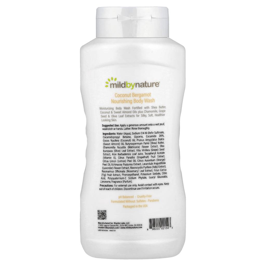 Питательный гель для душа, Кокос Бергамот, 473 мл (16 жидких унций)