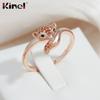Kinel Rose Gold Color Fox Rings For Women