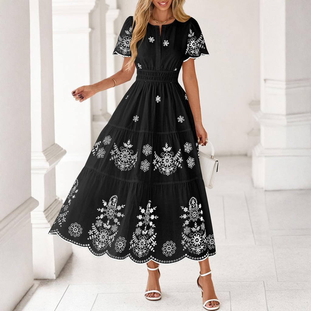 Женское модное повседневное платье -колор