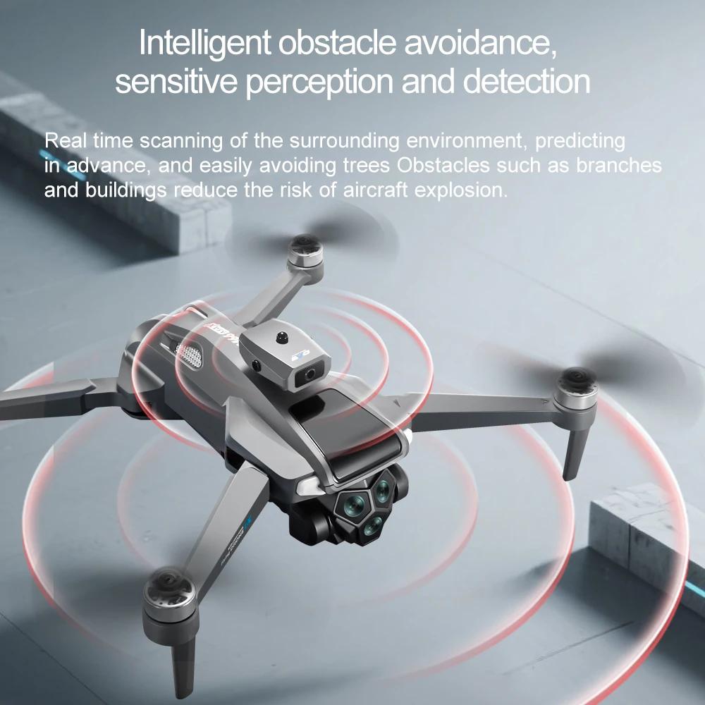 New M66 MAX Professional Drone HD 3 Cameras Brushless 5G Obstacle Avoidance Optical Flow Positioning Folding Rc Quadcopter Screen Display Toy Gift
