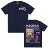 Rapper Mora Mirrodosis Tour 2025 Cover Tshirt Unisex Women Fashion Hip Hop Punk Pop Music T Shirts Summer Loose T Shirt Streetwear