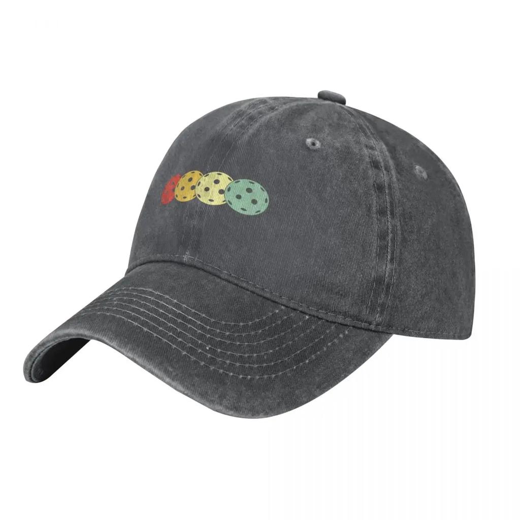 Pickleball Balls Retro Baseball Cap Unisexs big size hat funny hat fun hats Horse Hat Women Unisexs