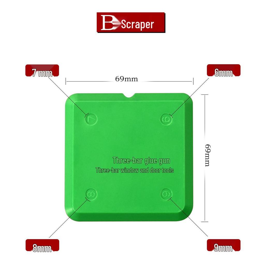 Glass Glue Edge Trimming and Seam Filling Scraper Tool Set