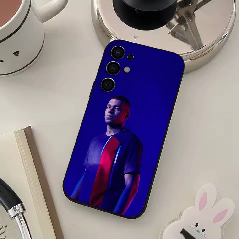 K-kylian Футбольная звезда М-баппе Чехол для телефона Samsung S25, S24, S21, S22, S23, S30, Ultra, S20, Plus, Fe, Lite, Мягкий черный чехол