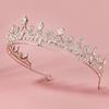 Циркон Кристалл Свадебная Корона Блестящая Корона Принцессы Диадема Стразы Повязка на Голову Девочки