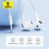 Baseus Encok HZ19 Wired Earphone 3.5mm Semi-in-Earphones For Xiaomi Samsung Huawei Mobile Phones Tablets Desktops Laptops Headphones