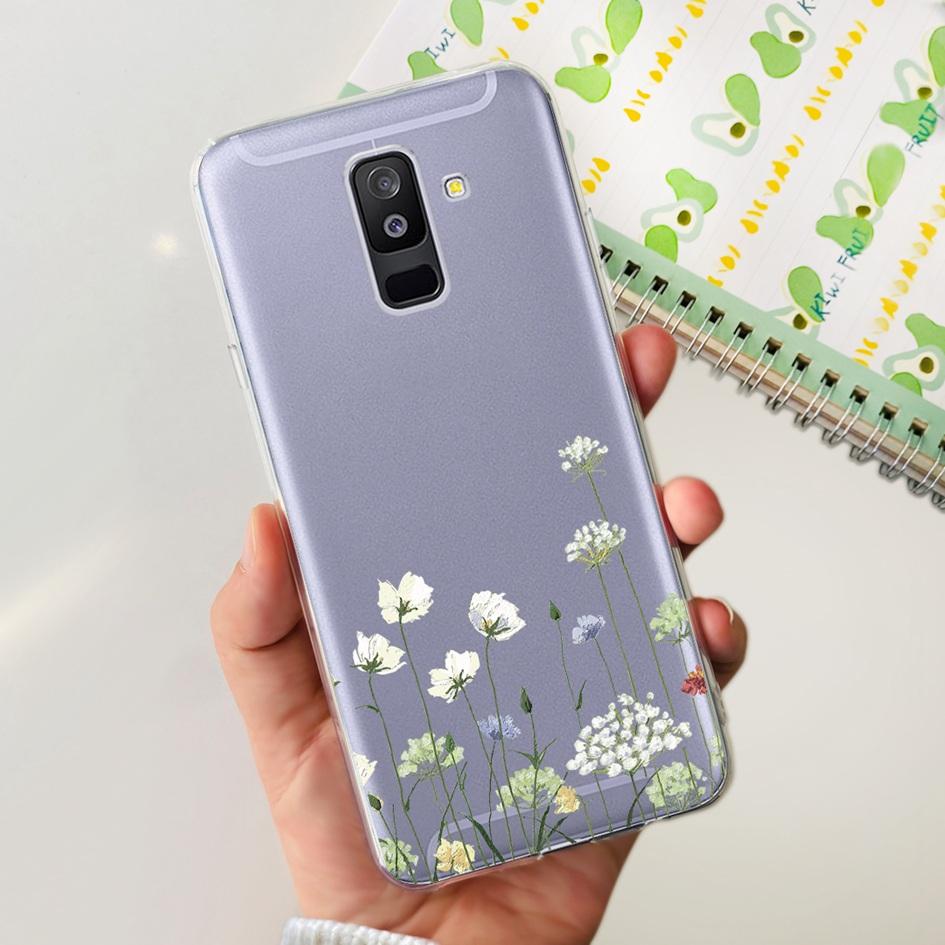 For Samsung A6 Plus 2018 Case SM-A605F New Fashion Butterfly Marble Soft Silicone Funda For Samsung Galaxy A6 A6+ SM-A600F Cover