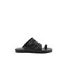 Fashion 2024 Summer Black Soft Leather PU Flat Sandals Retro Slippers Fashion Design Slide Slippers Women Light Non-Slip Beach Sandals S