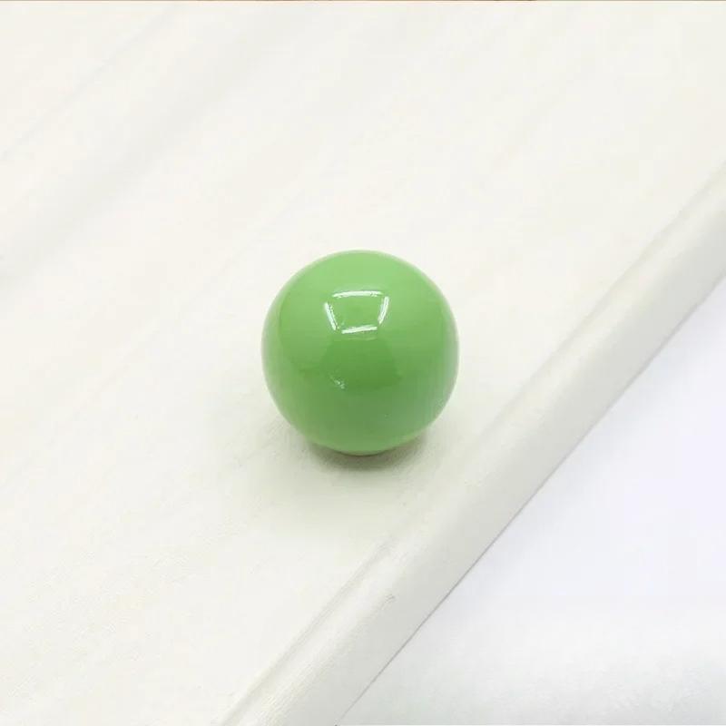 5PCS Fashion Single Hole Colorful Ceramic Knob Round Pull Handles Drawer Wine Cabinet Single Hole Handle Pull Door Handle