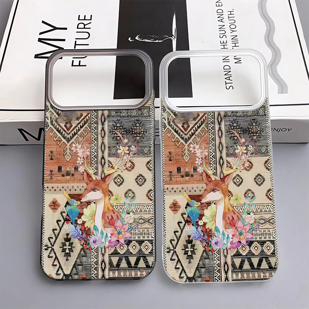 Тканевый Чехол для Телефона с Рисунком Оленя Для IPhone 17 Pro Max 17Air 11 13 12 14 15 16 Plus Мягкий Силикон Модный 15 Pro Чехол