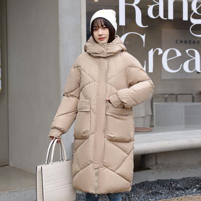 Большие размеры зимнее женское холодное пальто длинные парки супер теплые пальто выше колена пуховик с капюшоном свободная ветрозащитная куртка зимний комбинезон
