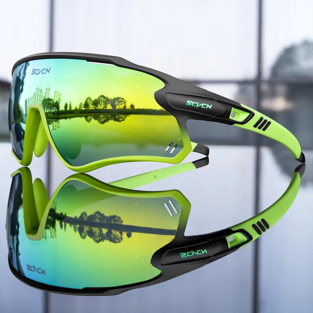 SCVCN Фотохромные Велосипедные Очки MTB Езда Бег Солнцезащитные Очки UV400 Поляризационные Рыболовные Очки Мужские Женские Велосипедные Очки