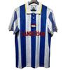 Retro 1993-95 Sheffield Wednesday Home Short Sleeve Football Jersey Men Bamboo Fiber Performance Soccer Shirt