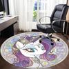 1pc My Little Pony Chair Carpet for Office Non-Slip, Soft & Comfortable, Carpet for Office, Gaming, Lightweight Round Floor Mat yy251021045