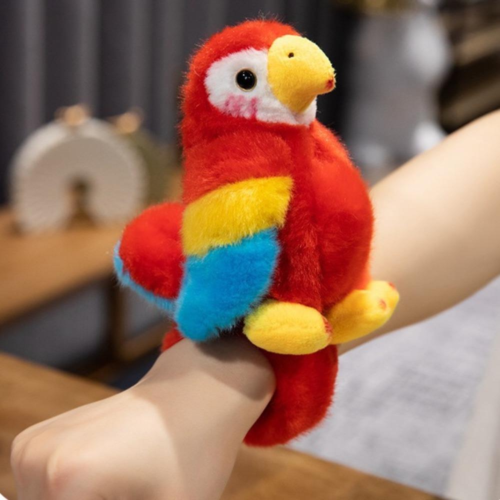 Интерактивная игрушка попугай шлепок защелка обертка кавайный плюшевый браслет на руку новый браслеты с животными шлепки