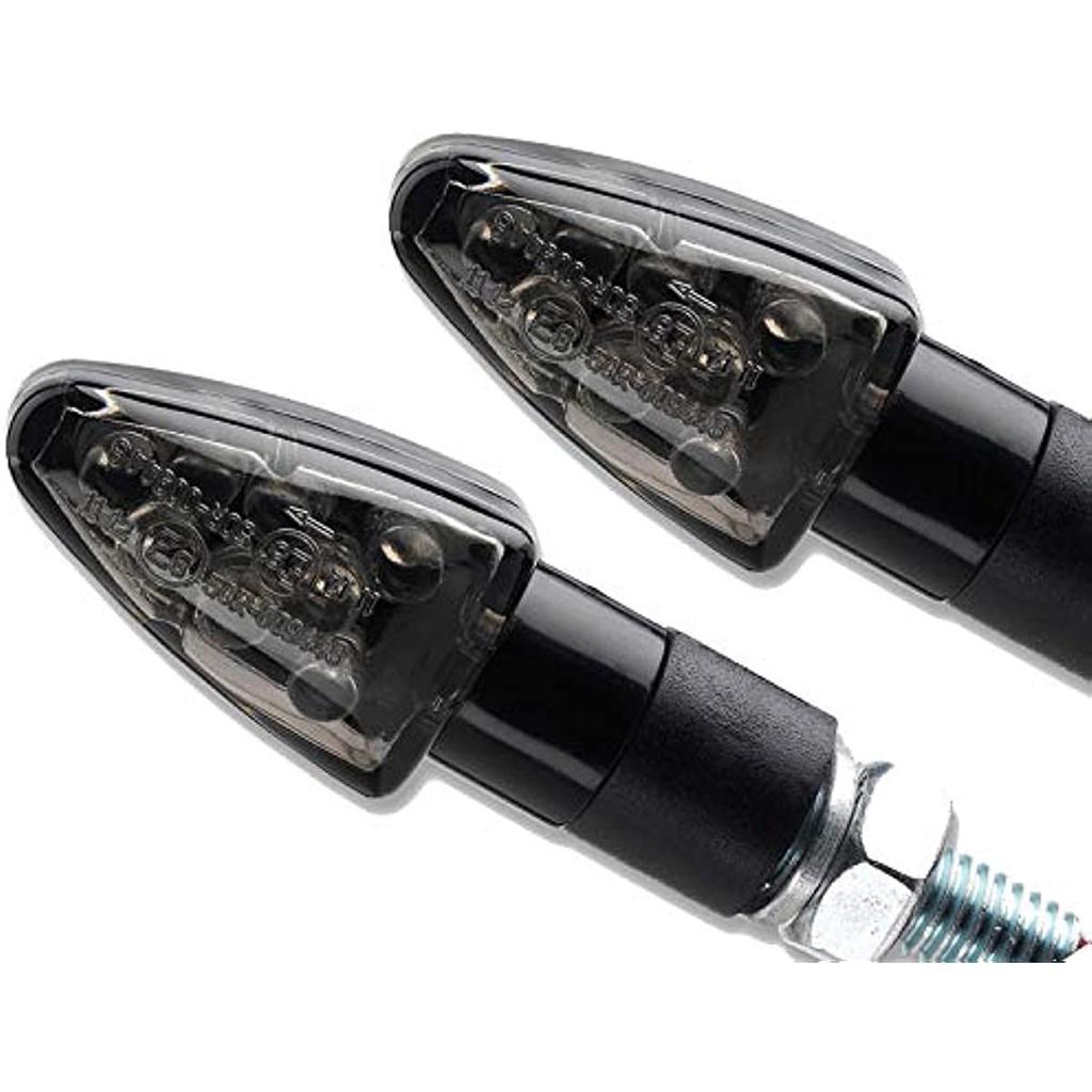 4 мини-индикатора, универсальный черный тонированный мастер индикаторов для мотоциклов, 2 пары индикаторов