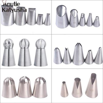 Кондитерские насадки для кремовой глазури, насадки для труб, украшения торта, кондитерские инструменты для выпечки