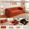 1,8m 3-in-1 Zuhause Chenille Staubsauger Komprimierbares Doppel-Schlafsofa Klappbare Boden-Couch Weiches Zweisitzer-Sofa Faules Sofa Für Wohnzimmer Schlafzimmer Büro