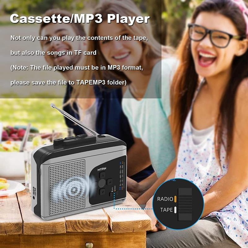 1 Упаковка кассетный плеер Walkman с динамиком, стерео, радио FM прямой на MP3 на карту TF ezcap234