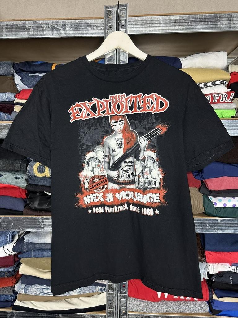 90s Band Tee The Exploited S@x Violence Punk Rock Rare T-shirt Reprint NH10505