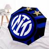 Inter Milan, Badge Automatic Opening and Closing, 8 rib Structure Portable Umbrella, Suitable for Men and Women in All Seasons  Perfect Gift
