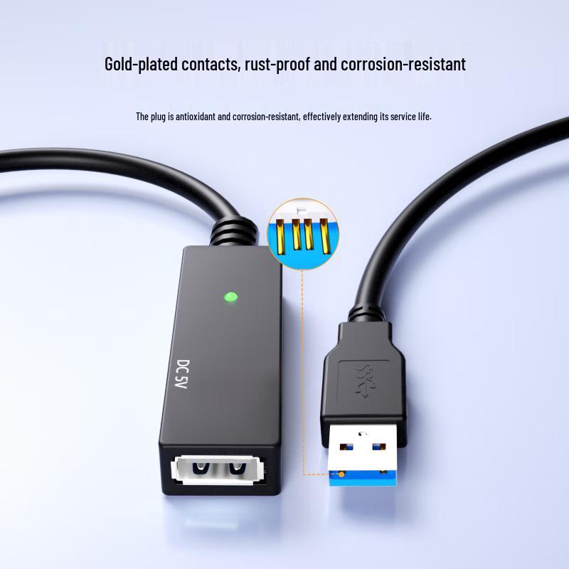 Z-TEK USB 3.0 Active Extension Cable with Signal Amplifier