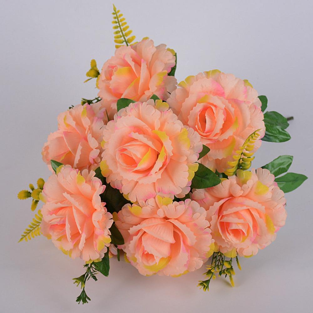 Mini Valentine's Day Flowers 11 Heads Natural Simulated Rose New Real Happy Flower  Home Decorative