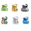 Aluminum Carabiner Clip Keychain Carabiners Lock Buckle Snap Outdoor Multi Tool Backpack Camping Hiking Fishing Hook