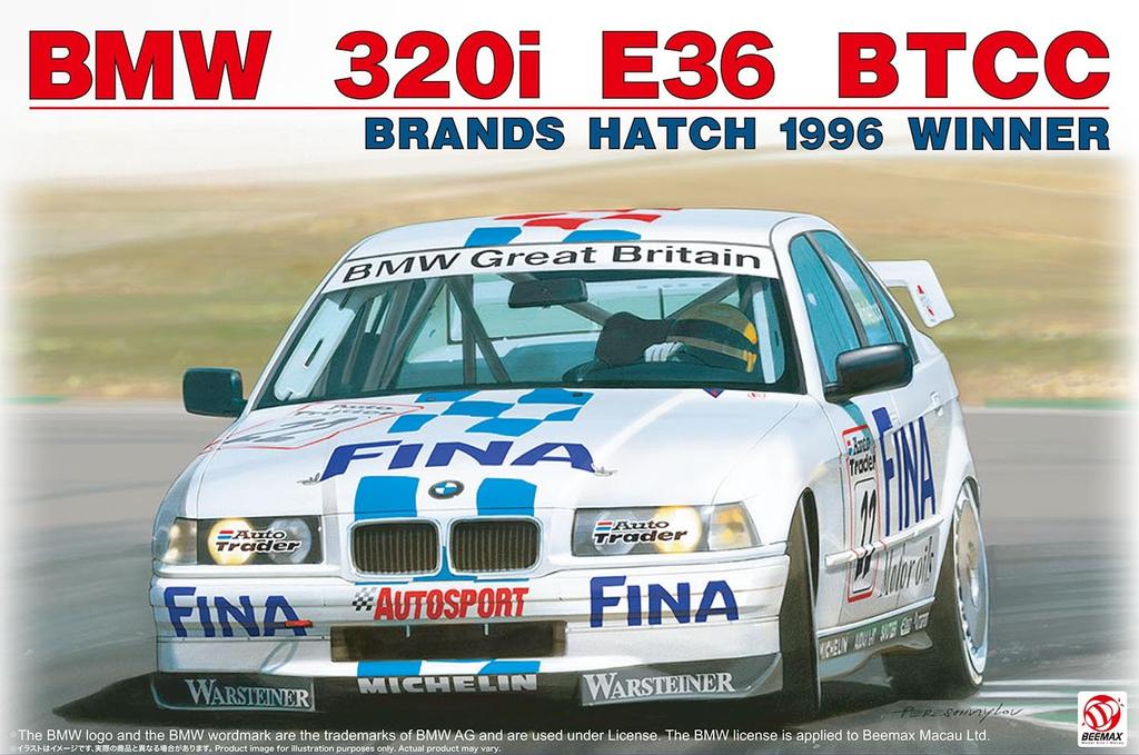 BMW 320i E36 1996 BTCC Browns Hatch Winner Plastic Model BX24045 Platz/BEEMAX 1/24