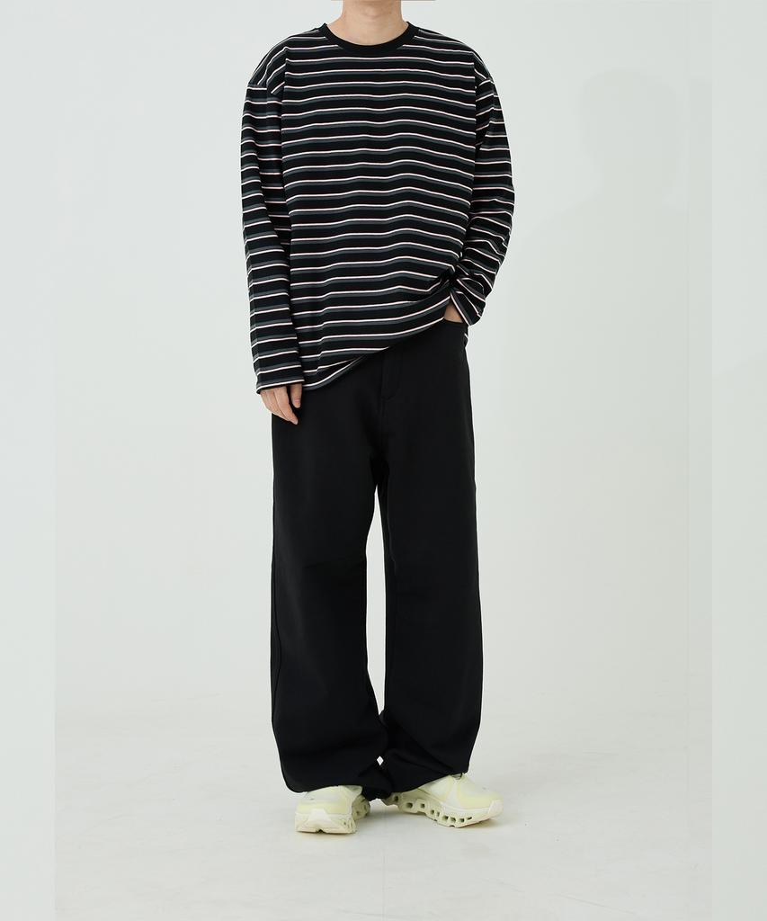 OX STUDIOS Multi Stripe Long Sleeve (Black)