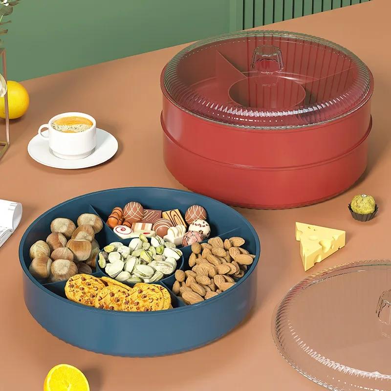 Luxury Home Use New Snack Tray Tea Table Candy Box Fruit Storage Box Plastic Material Special Purpose Tray Fruit Dish